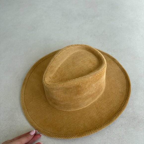 NWT Lack Of Color Sandy Corduroy Cowboy Hat In Tan Wide Brim Dipped Crown - Picture 9 of 11